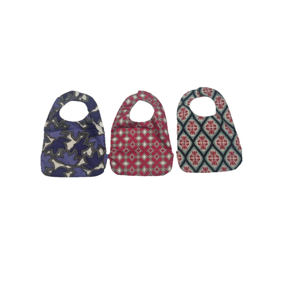Ju Ju Be Baby Bib Lot Of 3 Magnetic Closure Reusable Waterproof